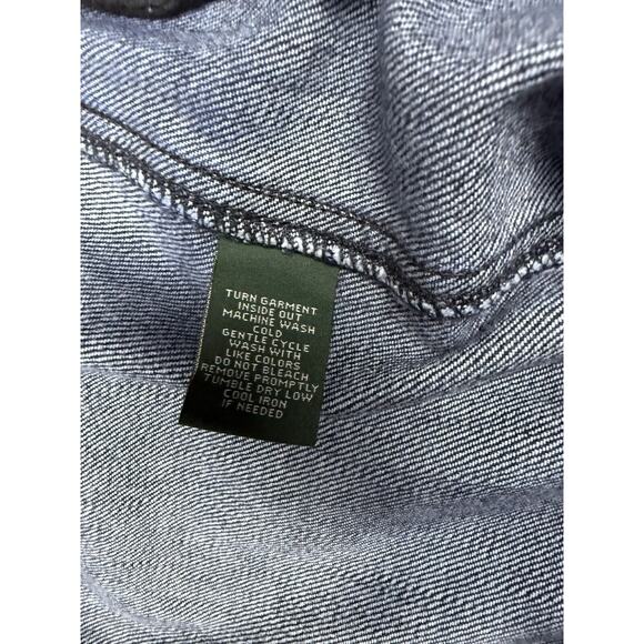 Lauren Jeans Co Size 14 Straight Leg Dark Wash Zipper Accent No Back Pocket B069 - Picture 6 of 14